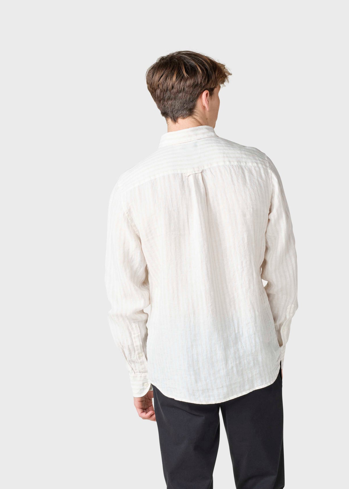 Klitmøller Collective ApS Dennis striped shirt Shirts Cream/sand