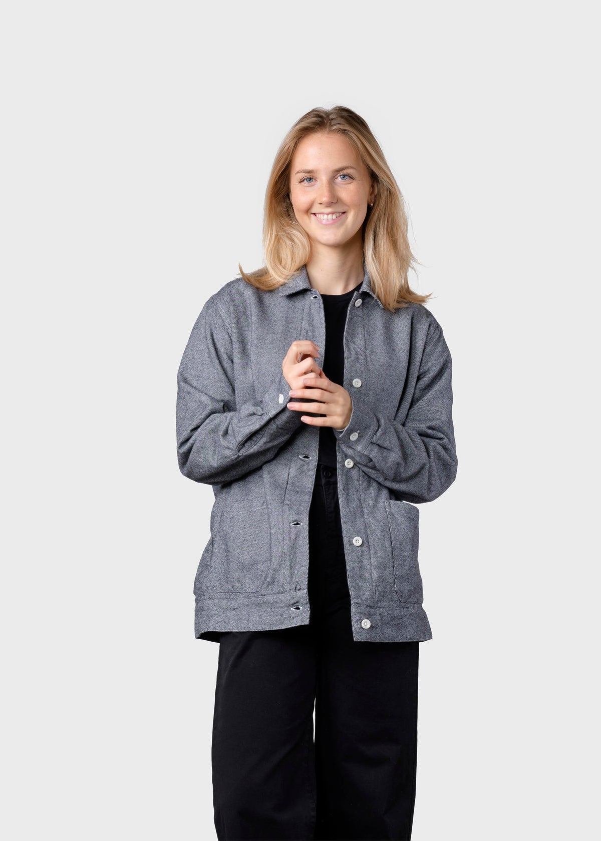 Klitmøller Collective ApS Ditte lumber overshirt  Jackets Light grey