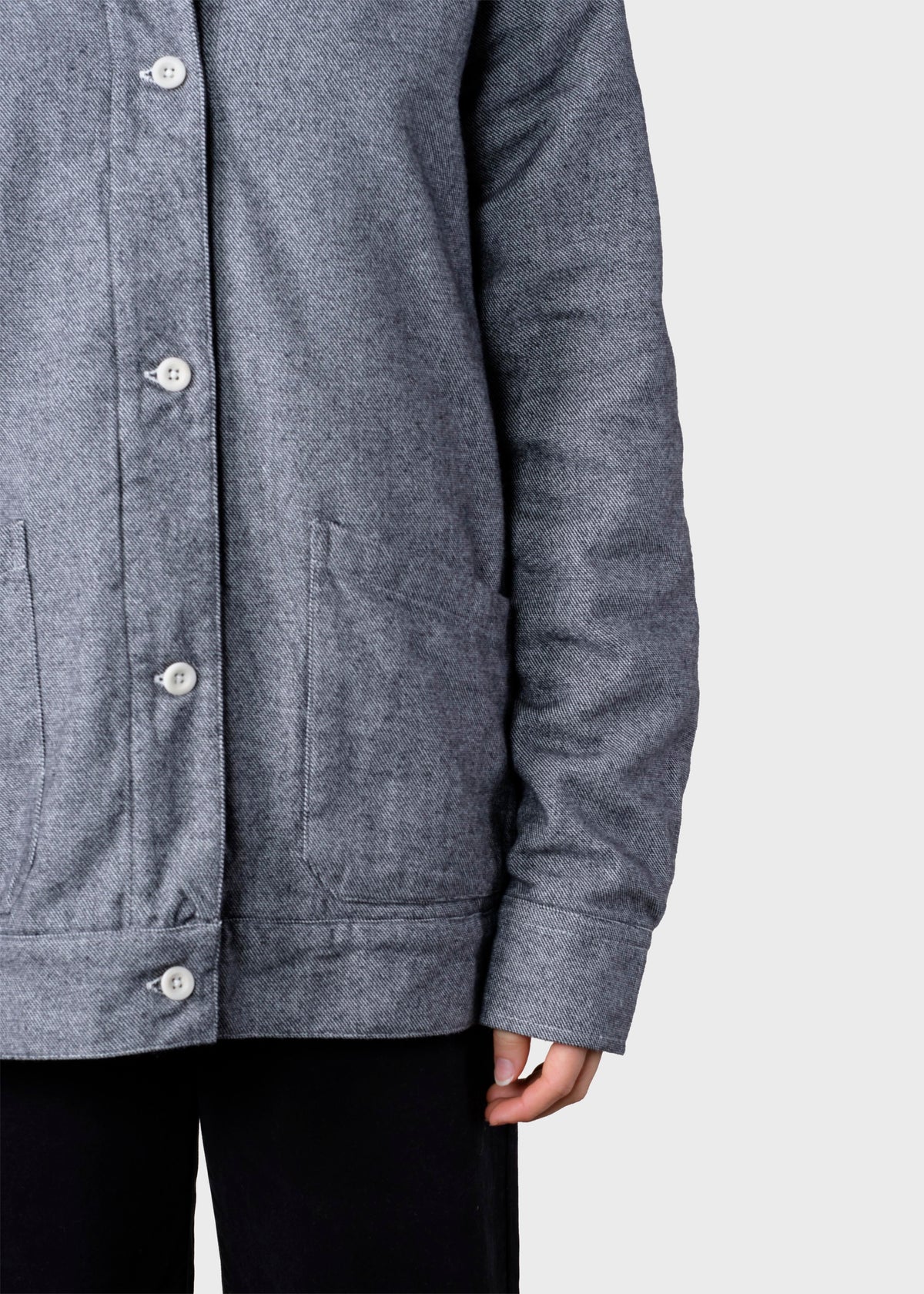 Klitmøller Collective ApS Ditte lumber overshirt  Jackets Light grey