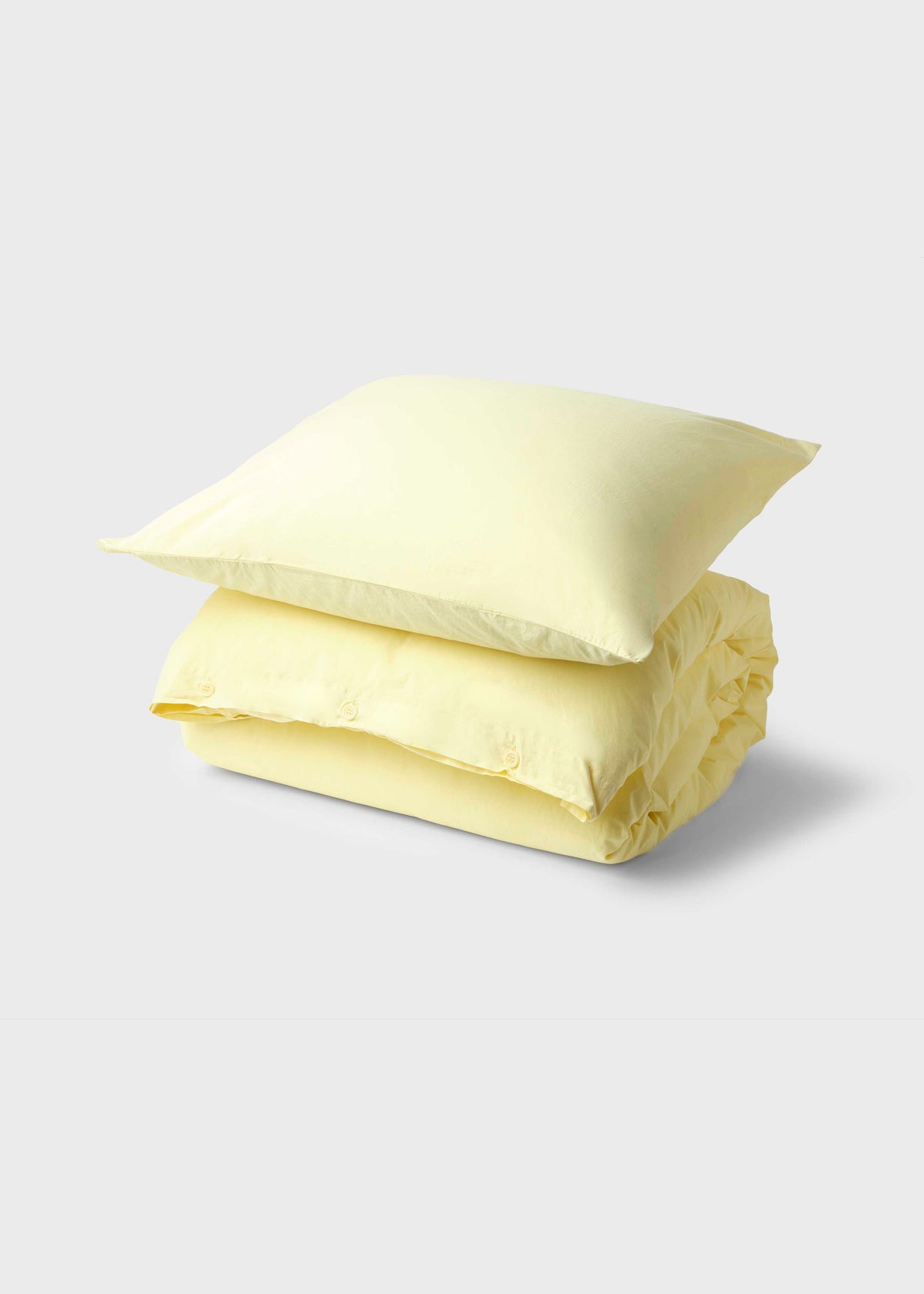 Klitmøller Collective Home Bed set - Plain - 140 x 200 + 80 x 80 Textiles Lemon sorbet