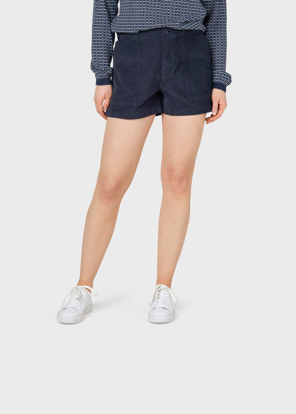Klitmøller Collective ApS Eileen cord shorts Walkshorts Navy