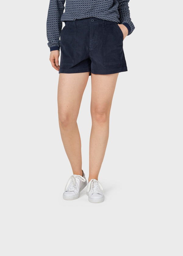 Klitmøller Collective ApS Eileen cord shorts Walkshorts Navy