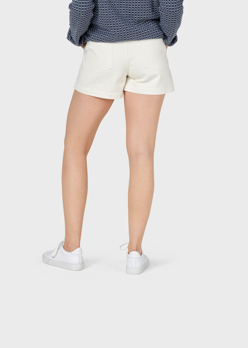 Klitmøller Collective ApS Eileen denim shorts Walkshorts Cream