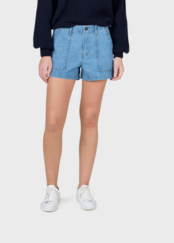 Klitmøller Collective ApS Eileen denim shorts Walkshorts Light blue