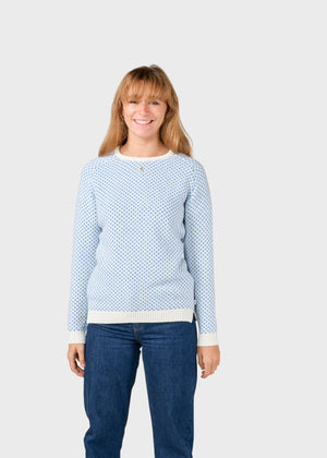 Klitmøller Collective ApS Elaine knit Knitted sweaters Cream/light blue