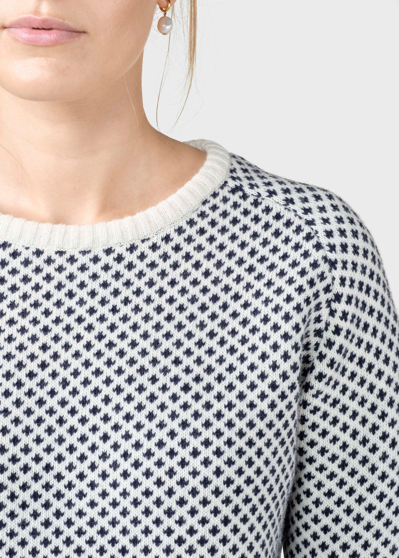 Klitmøller Collective ApS Elaine knit Knitted sweaters Cream/navy