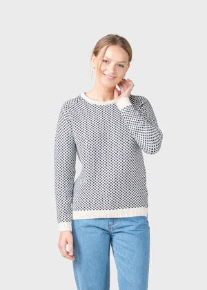 Klitmøller Collective ApS Elaine knit Knitted sweaters Cream/navy