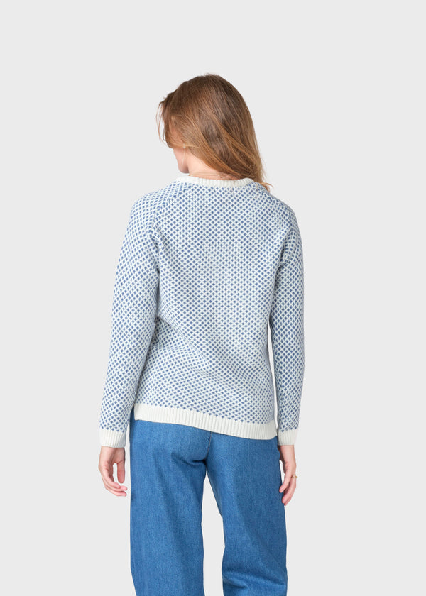 Klitmøller Collective ApS Elaine knit Knitted sweaters Cream/ocean