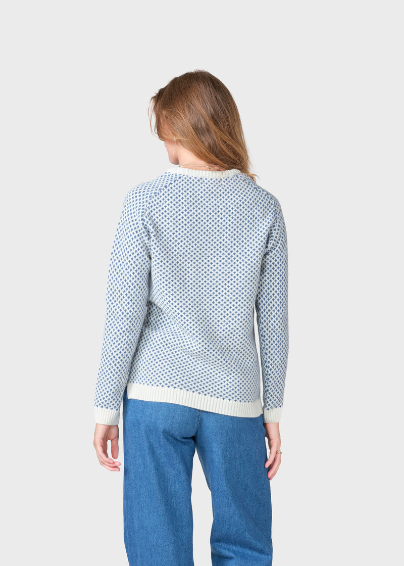 Klitmøller Collective ApS Elaine knit Knitted sweaters Cream/ocean