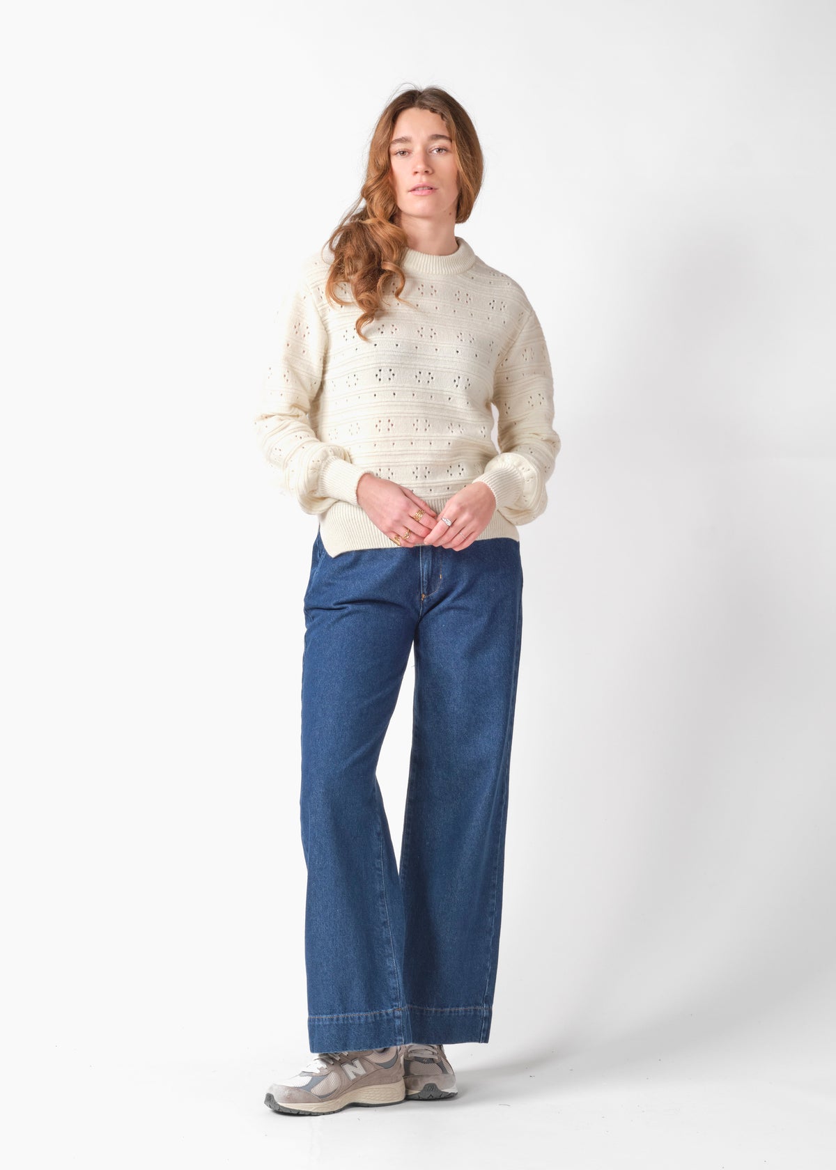 Klitmøller Collective ApS Elena knit Knitted sweaters Cream