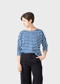 Klitmøller Collective ApS  Emma striped tee T-Shirts Ocean/cream