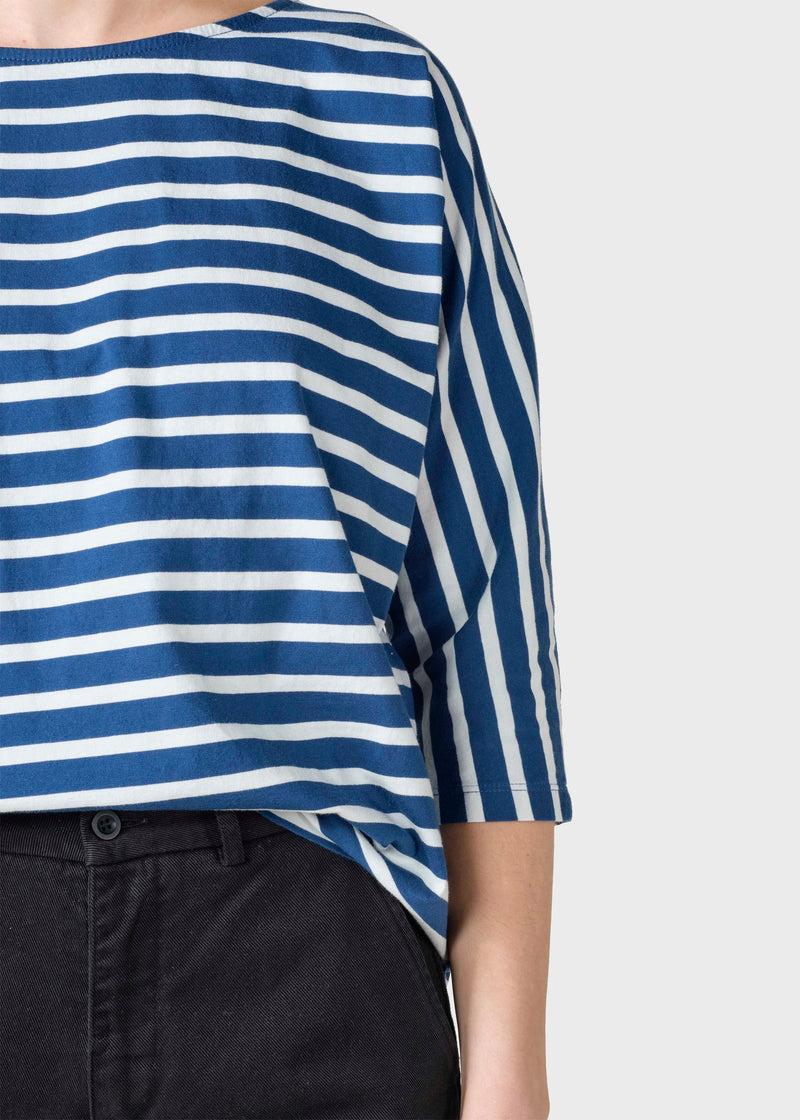 Klitmøller Collective ApS  Emma striped tee T-Shirts Ocean/cream