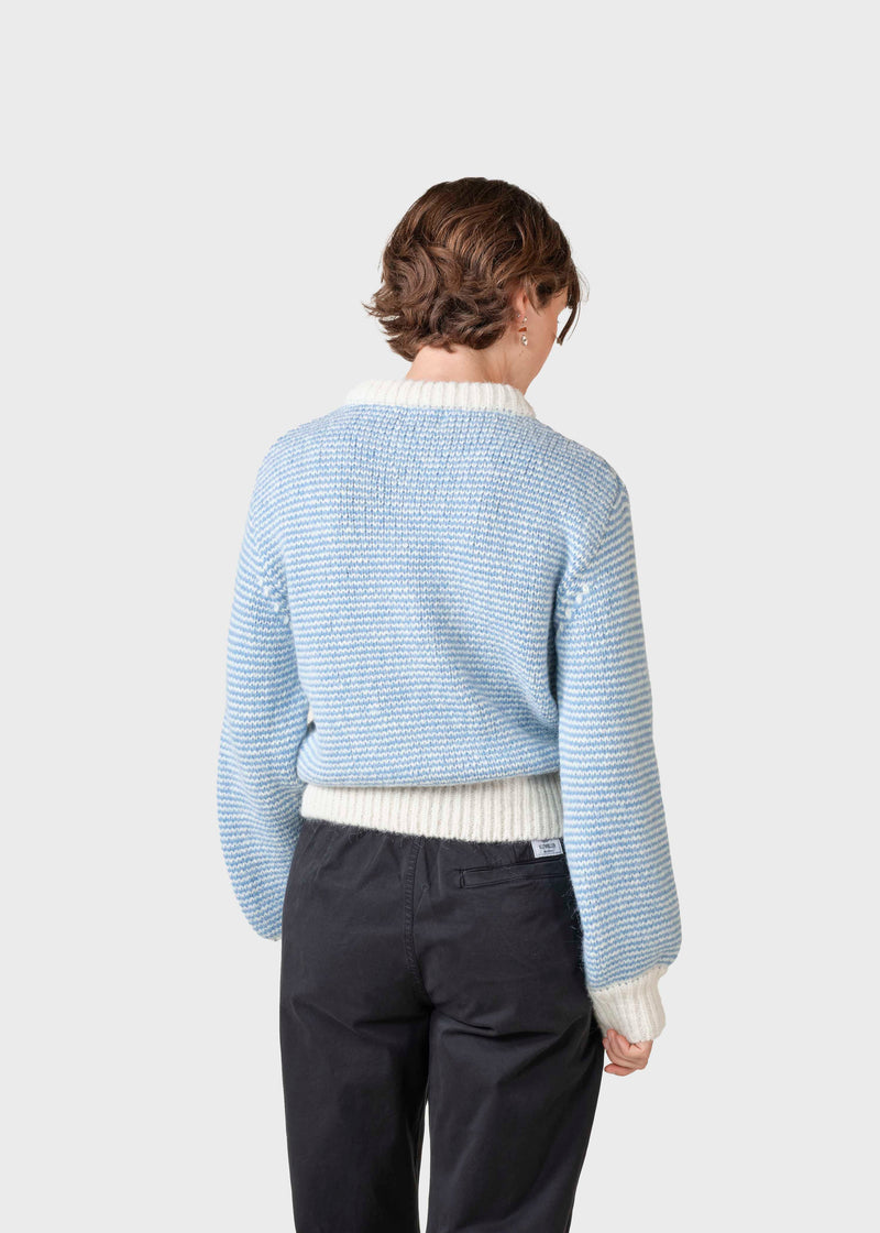 Klitmøller Collective ApS Estelle jumper knit  Knitted sweaters Cream/light blue