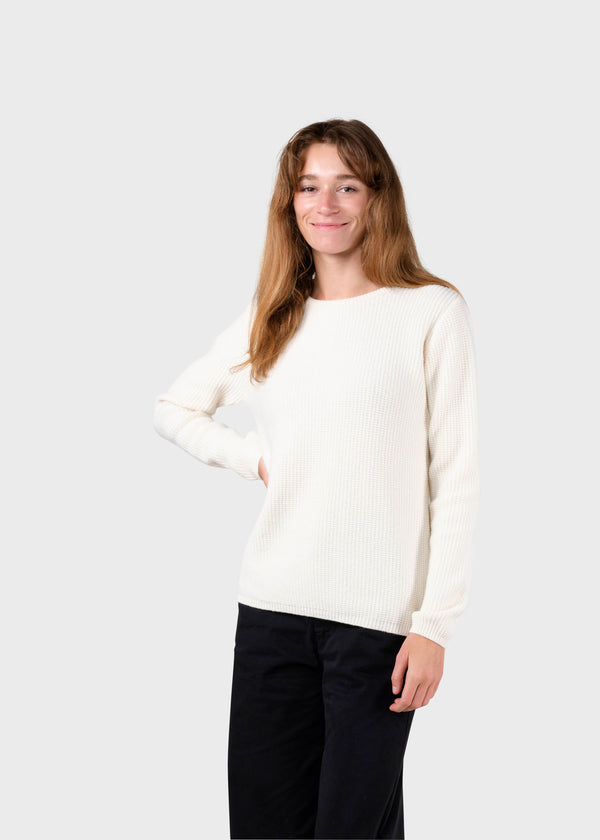 Klitmøller Collective ApS Fenja Knit Knitted sweaters Cream