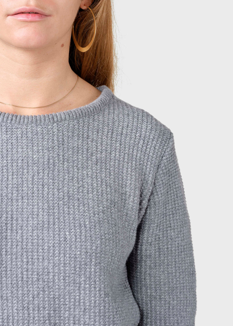 Klitmøller Collective ApS Fenja Knit Knitted sweaters Light grey