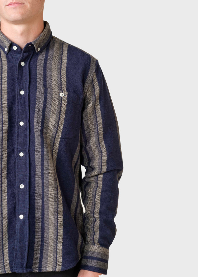 Klitmøller Collective ApS Filipe shirt Shirts Sand/navy