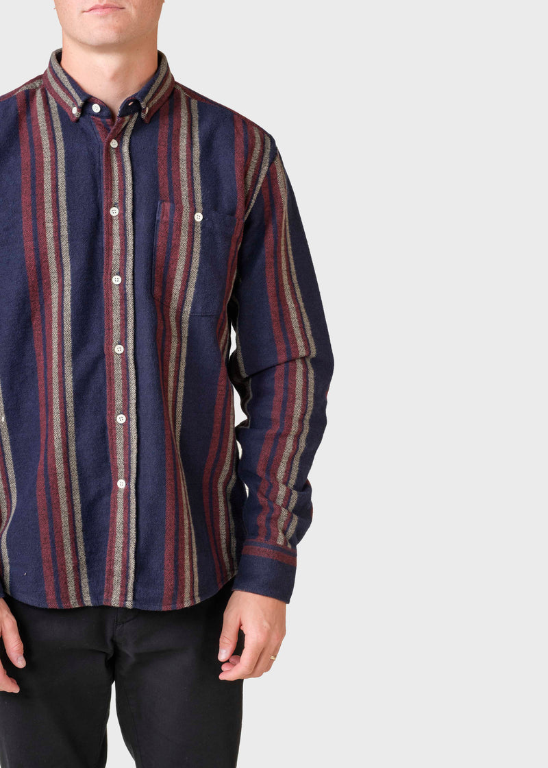 Klitmøller Collective ApS Filipe shirt Shirts Sand/navy/red