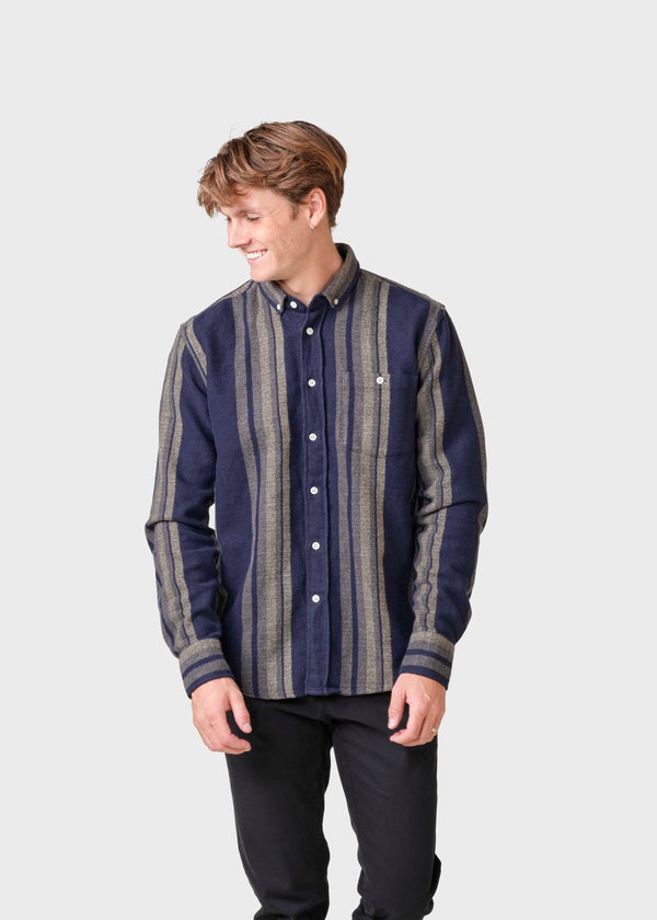 Klitmøller Collective ApS Filipe shirt  Shirts Sand/navy