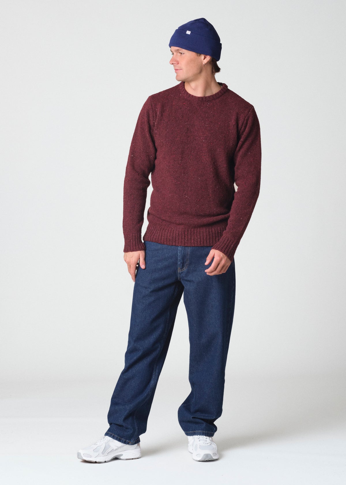 Klitmøller Collective ApS Fine rib beanie Beanies Surf blue