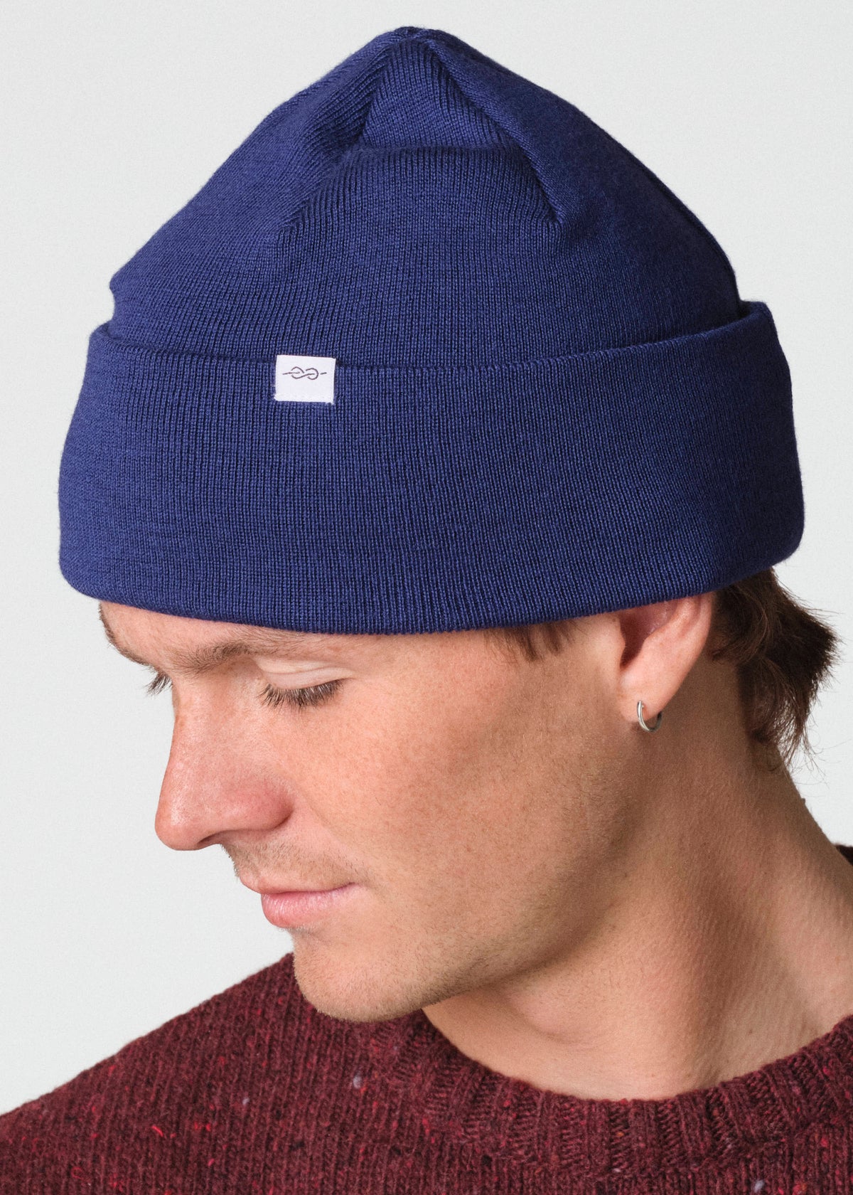 Klitmøller Collective ApS Fine rib beanie Beanies Surf blue