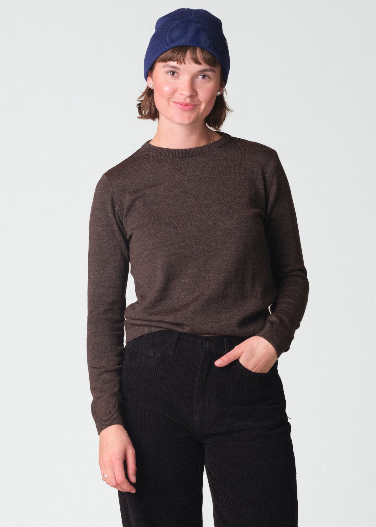 Klitmøller Collective ApS Fine rib beanie Beanies Surf blue