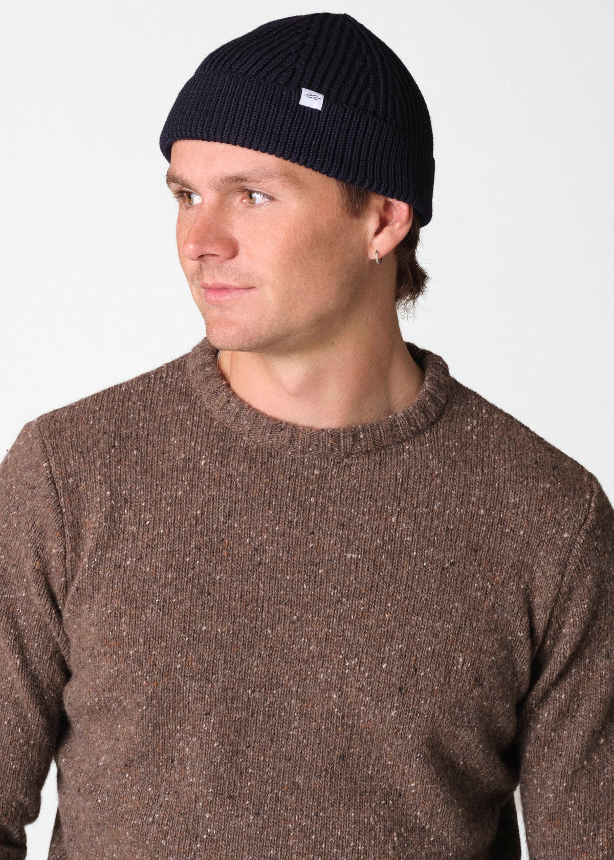 Klitmøller Collective ApS Fine short beanie  Beanies Navy