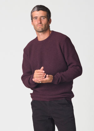 Klitmøller Collective ApS Frede knit Knitted sweaters Burgundy