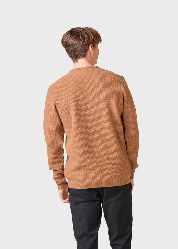 Klitmøller Collective ApS Frede knit Knitted sweaters Camel