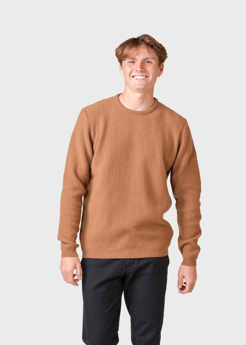 Klitmøller Collective ApS Frede knit Knitted sweaters Camel