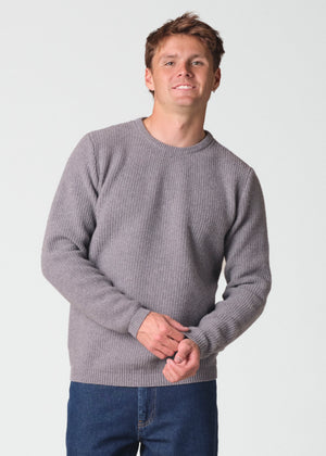 Klitmøller Collective ApS Frede knit Knitted sweaters Light grey