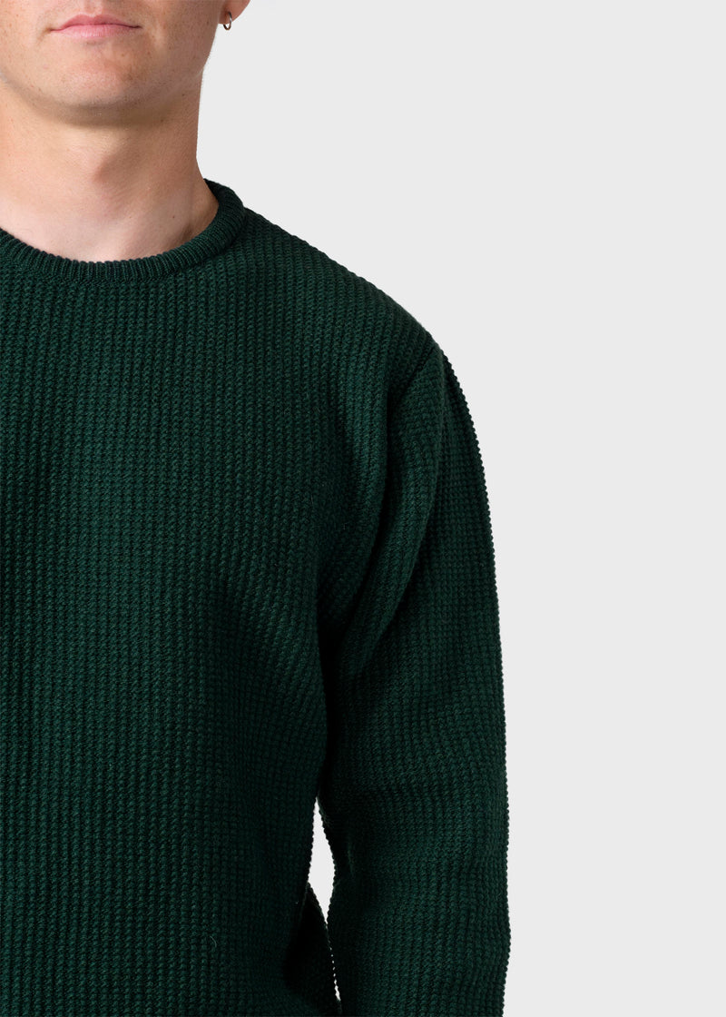 Klitmøller Collective ApS Frede knit Knitted sweaters Moss Green