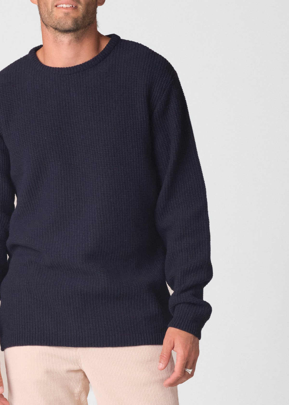 Klitmøller Collective ApS Frede knit Knitted sweaters Navy