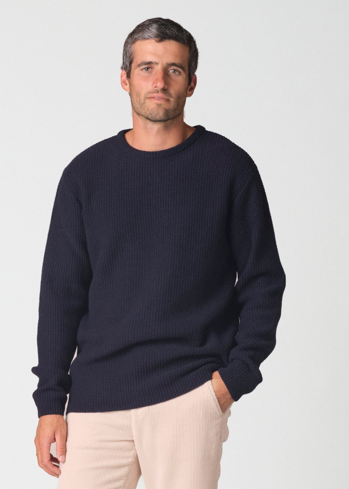 Klitmøller Collective ApS Frede knit Knitted sweaters Navy
