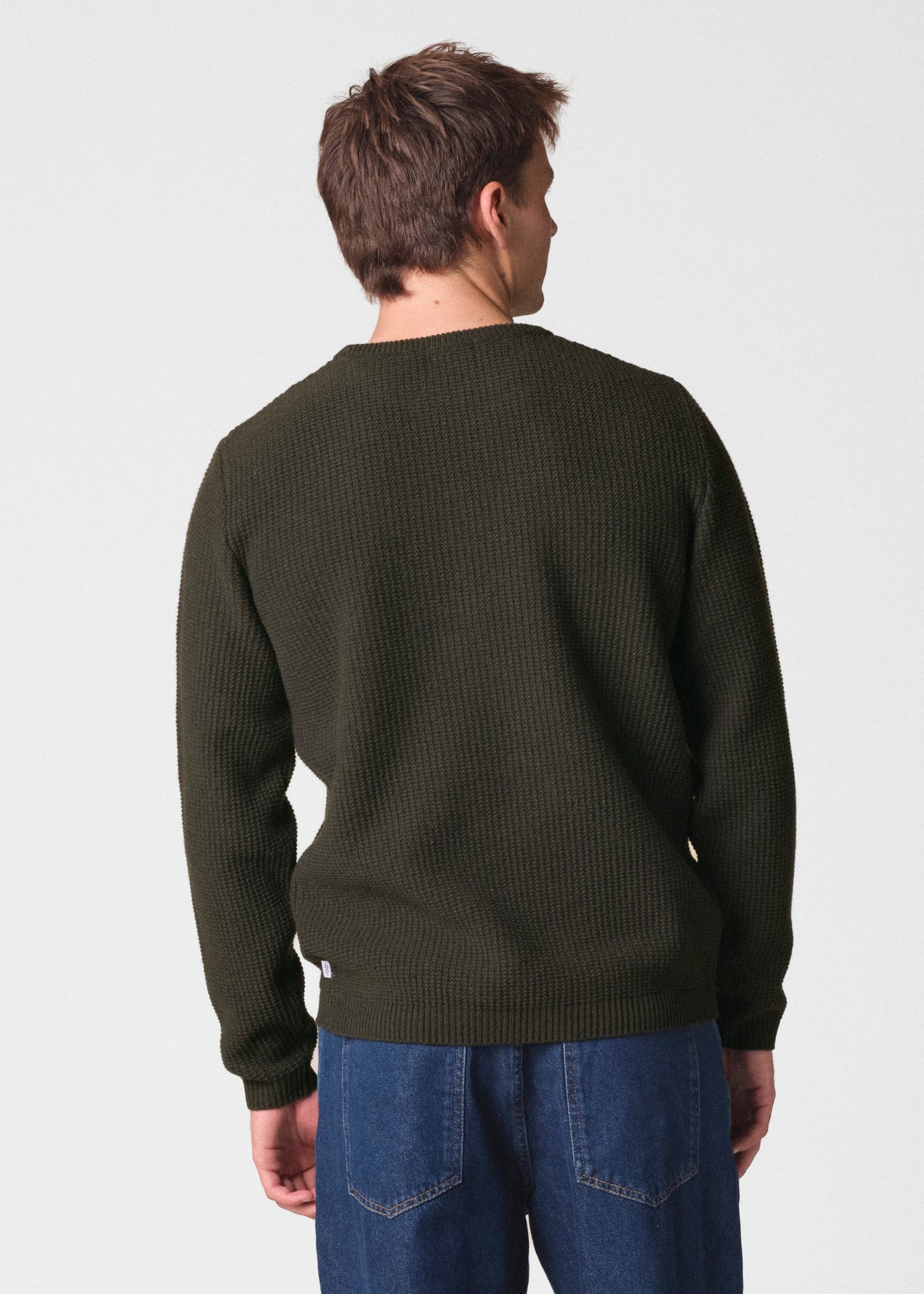 Klitmøller Collective ApS Frede knit Knitted sweaters Olive
