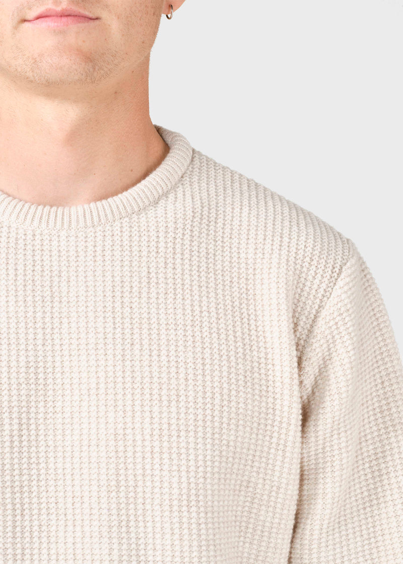 Klitmøller Collective ApS Frede knit Knitted sweaters Pastel sand