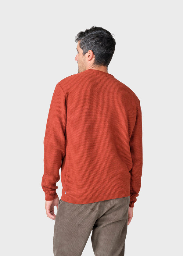 Klitmøller Collective ApS Frede knit Knitted sweaters Rust