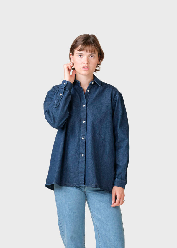 Klitmøller Collective ApS Freja shirt Shirts Dark stonewash denim