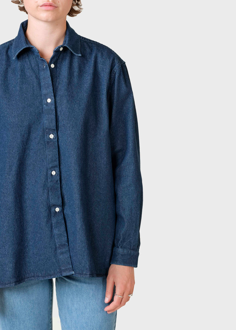 Klitmøller Collective ApS Freja shirt Shirts Dark stonewash denim