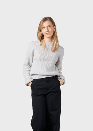 Klitmøller Collective ApS Gerda knit Knitted sweaters Pastel grey