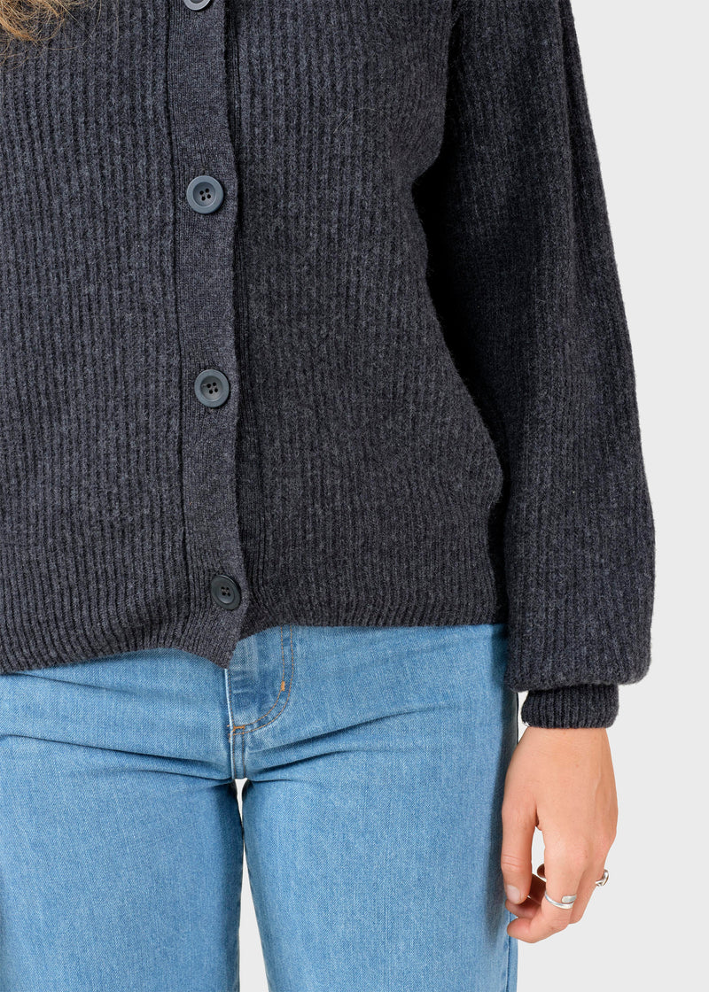 Klitmøller Collective ApS Gerda knit cardigan Knitted sweaters Anthracite