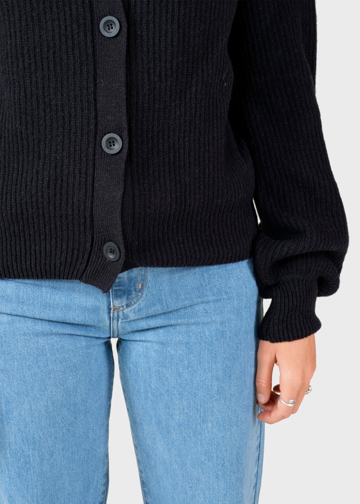 Klitmøller Collective ApS Gerda knit cardigan Knitted sweaters Black