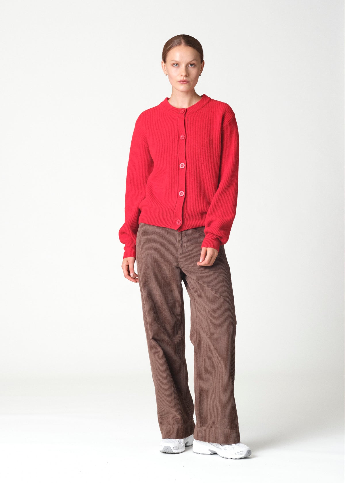 Klitmøller Collective ApS Gerda knit cardigan Knitted sweaters Red