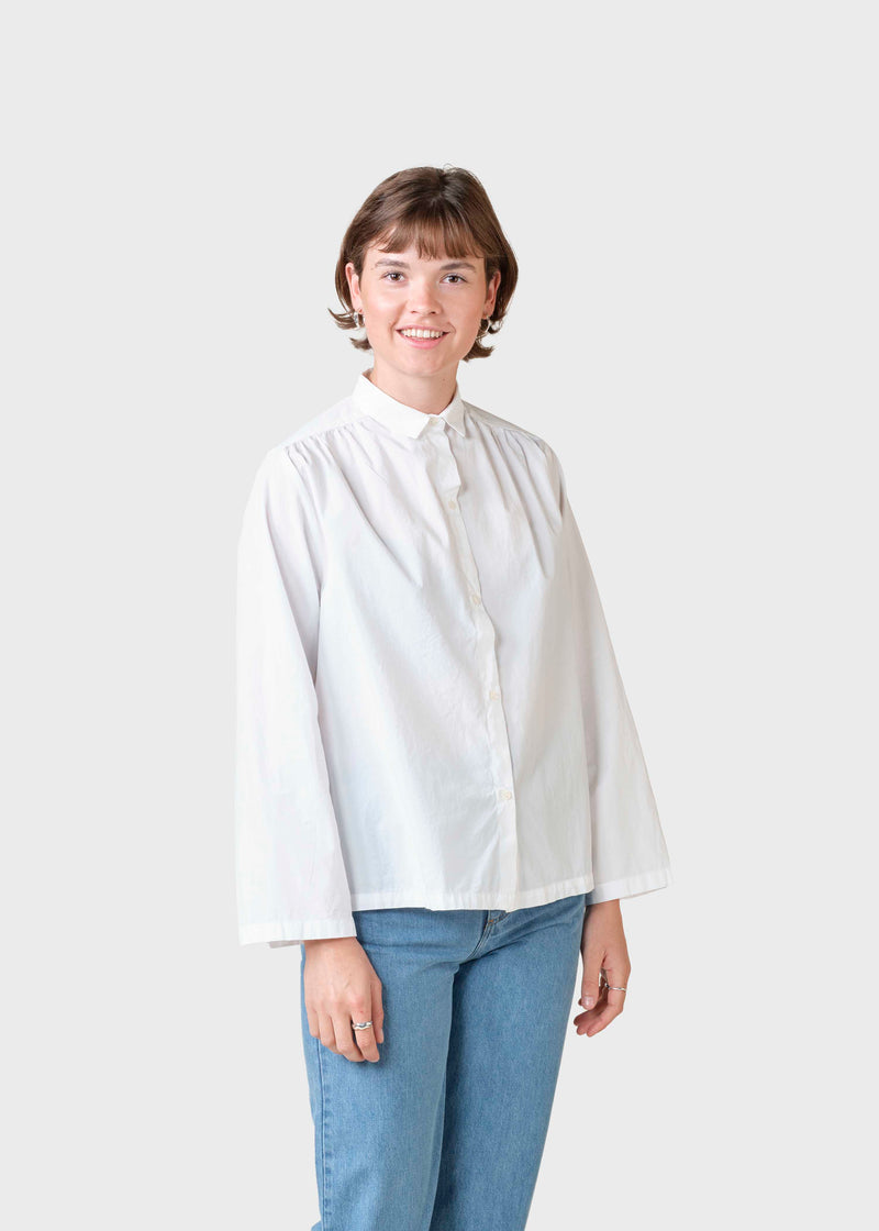 Klitmøller Collective ApS Gitte poplin shirt Shirts White