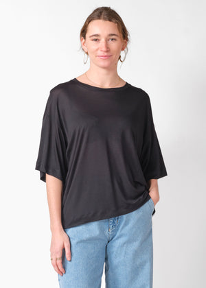 Klitmøller Collective ApS Grace lyocell tee T-Shirts Black