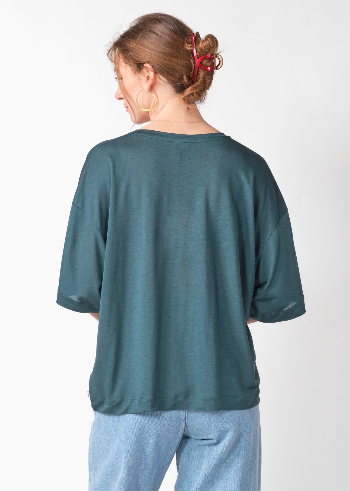 Klitmøller Collective ApS Grace lyocell tee T-Shirts Moss Green