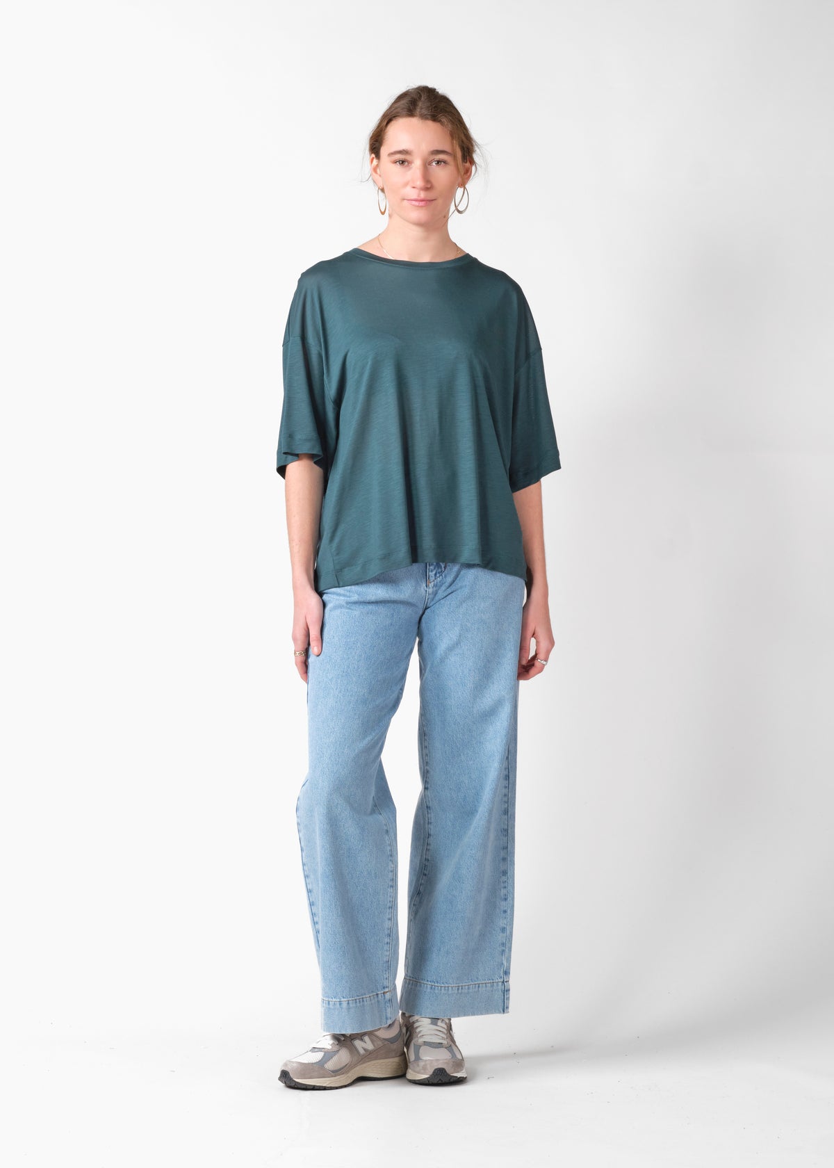 Klitmøller Collective ApS Grace lyocell tee T-Shirts Moss Green