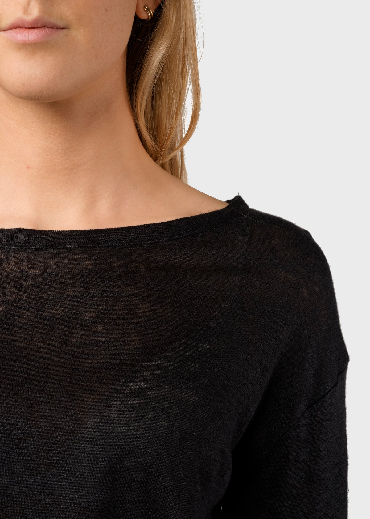 Klitmøller Collective ApS Gudrun LS tee T-Shirts Black