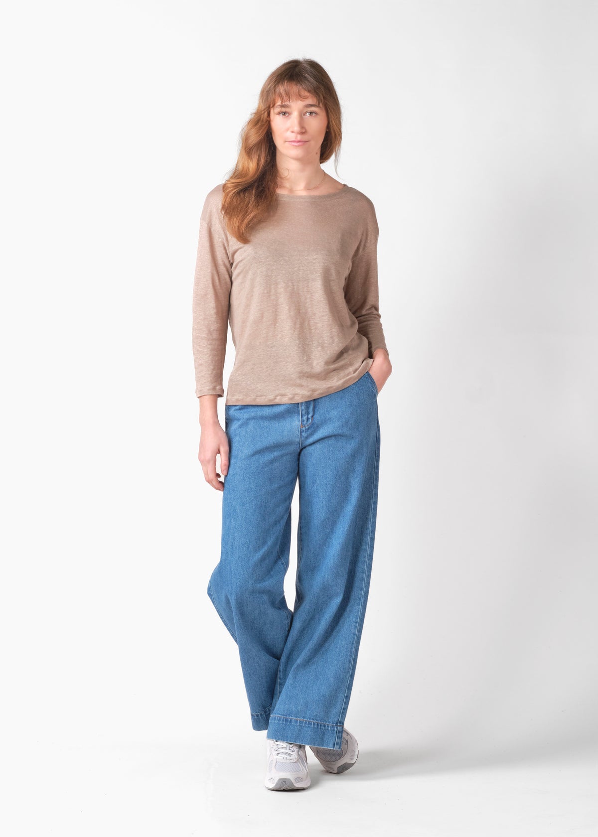 Klitmøller Collective ApS Gudrun LS tee T-Shirts Cashew