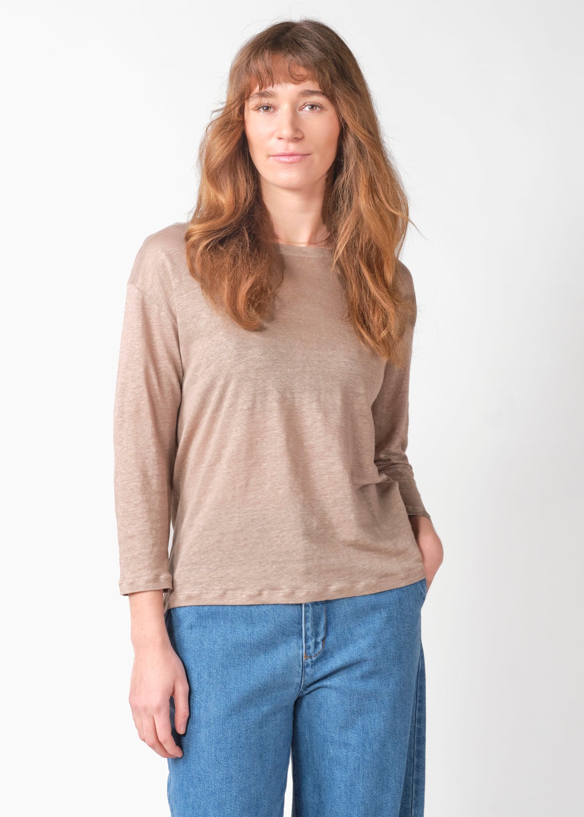Klitmøller Collective ApS Gudrun LS tee T-Shirts Cashew