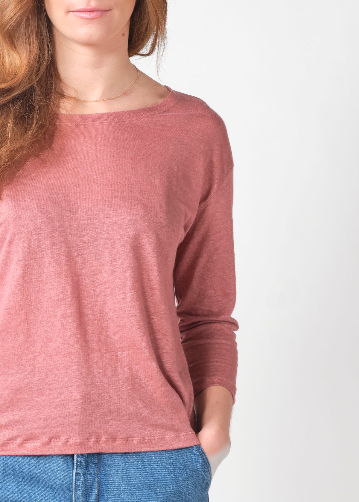 Klitmøller Collective ApS Gudrun LS tee T-Shirts Faded rose